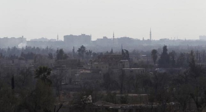 Jets strike outskirts of Syria`s Douma for first time since truce: monitor